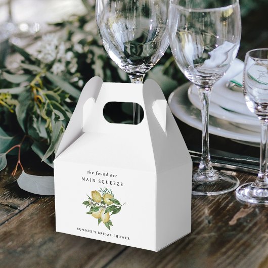 Hauptpresse Elegantes Zitronenfrüchte-Brautparty Geschenkschachtel
