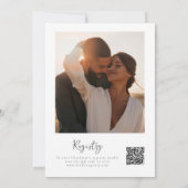 Hauptpresse Foto QR Brautparty Einladung (Rückseite)