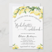 Hauptpresse Lemon Bachelorette Wochenende Einladun Einladung (Vorderseite)