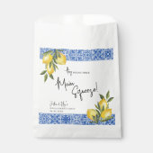 Hauptpresse Lemon & Blue Tile Verlobung gefunden Geschenktütchen (Vorderseite)