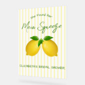 Hauptpresse Lemon Brautparty Acrylschild (Winkel)