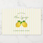 Hauptpresse Lemon Brautparty Alkoholflaschenetikett (Einzelnes Label)