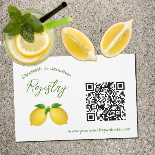 Hauptpresse Lemon Brautparty Begleitkarte