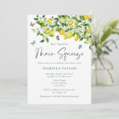 Hauptpresse Lemon Brautparty Einladung (Stehend Vorderseite)
