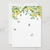 Hauptpresse Lemon Brautparty Einladung (Rückseite)