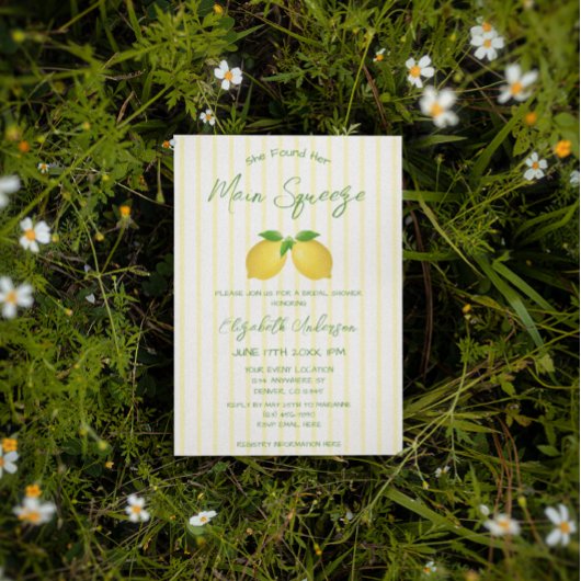 Hauptpresse Lemon Brautparty Einladung