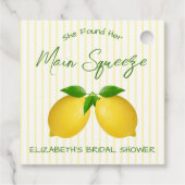 Hauptpresse Lemon Brautparty Geschenkanhänger (Rückseite)