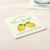 Hauptpresse Lemon Brautparty Rechteckiger Pappuntersetzer (angewinkelt)