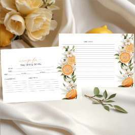 Hauptpresse | Lemon Brautparty Rezept Cards Einladung