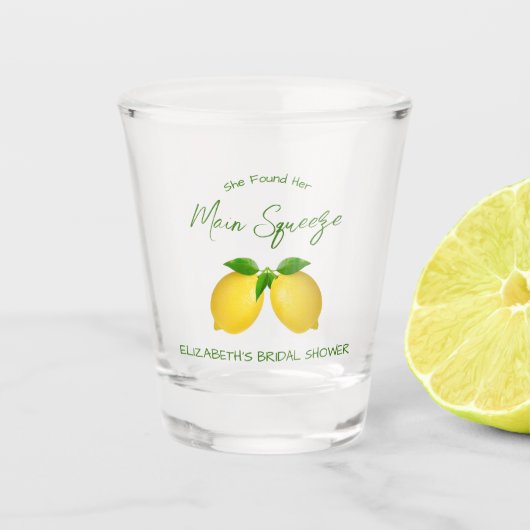 Hauptpresse Lemon Brautparty Schnapsglas (Vorderseite)