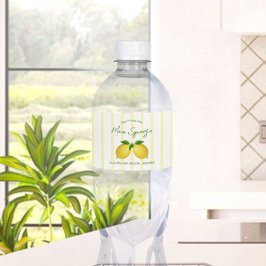 Hauptpresse Lemon Brautparty Wasserflaschenetikett