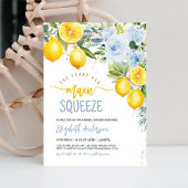 Hauptpresse Lemon Citrus Blue Brautparty Einladung