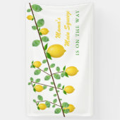 Hauptpresse Lemon Gender Neutral Baby Dusche Banner (Vertikal)