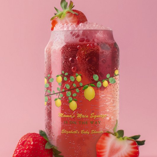 Hauptpresse Lemon Gender Neutral Baby Dusche Dosenglas