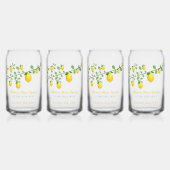 Hauptpresse Lemon Gender Neutral Baby Dusche Dosenglas (Vorderseite)