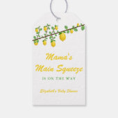Hauptpresse Lemon Gender Neutral Baby Dusche Geschenkanhänger (Rückseite)