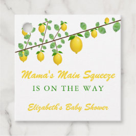 Hauptpresse Lemon Gender Neutral Baby Dusche Geschenkanhänger