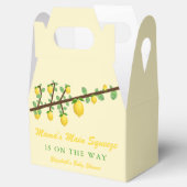 Hauptpresse Lemon Gender Neutral Baby Dusche Geschenkschachtel (Geöffnet)