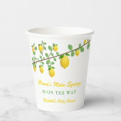 Hauptpresse Lemon Gender Neutral Baby Dusche Pappbecher (Vorderseite)