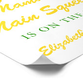 Hauptpresse Lemon Gender Neutral Baby Dusche Poster (Ecke)