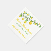 Hauptpresse Lemon Gender Neutral Baby Dusche Serviette (Ecke)