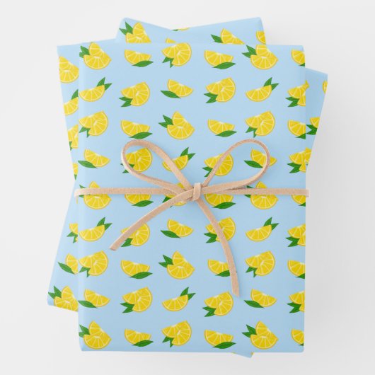 Hauptpresse Lemon Geschenkwrake Geschenkpapier Set (Beispiel)
