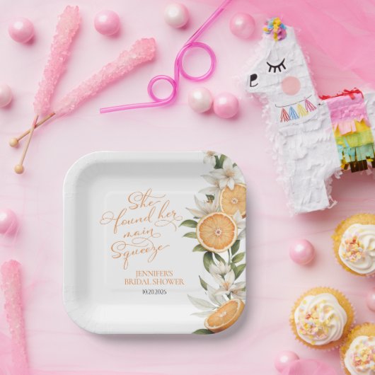 Hauptpresse | Lemon Mediterranes Brautparty Pappteller (Party)