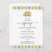 Hauptpresse Lemon Mosaik Tiles Brautparty Einladung (Vorne/Hinten)