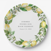 Hauptpresse Lemon Themed Brautparty Pappteller (Vorderseite)