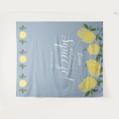 Hauptpresse Lemons Brautparty Blue Foto Prop Wandteppich (Vorderseite (Horizontal))