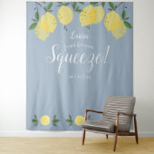 Hauptpresse Lemons Brautparty Blue Foto Prop Wandteppich (Beispiel)
