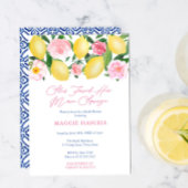 Hauptpresse Lemons Mittelmeer Brautparty Einladung