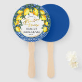 Hauptpresse Lemons Tropisches Brautparty Fächer (Vorne und Hinten)