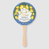 Hauptpresse Lemons Tropisches Brautparty Fächer (Vorderseite)