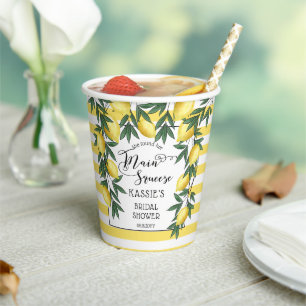 Hauptpresse Lemons Tropisches Brautparty Papier C Pappbecher