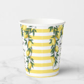 Hauptpresse Lemons Tropisches Brautparty Papier C Pappbecher (Rechts)