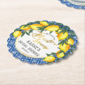 Hauptpresse Lemons Tropisches Brautparty Untersetzer (angewinkelt)