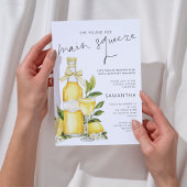 Hauptpresse Limoncello Brautparty Einladung