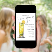 Hauptpresse Limoncello Brautparty Einladung