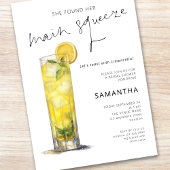 Hauptpresse Limoncello Brautparty Einladung
