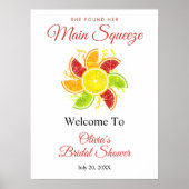 Hauptpresse Mediterran Brautparty Begrüßungszeiche Poster (Vorne)