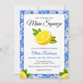 Hauptpresse mediterranes Foto Brautparty Einladung (Vorderseite)