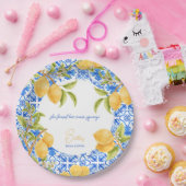 Hauptpresse Mittelmeer Tiles Lemons Bridal Pappteller (Party)