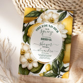 Hauptpresse Modernes Brautparty Wasserfarben Lemon Einladung