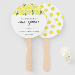 Hauptpresse Modernes einfaches Lemon-Brautparty Fächer
