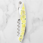 Hauptpresse Modernes einfaches Lemon-Brautparty Kellnermesser (Vorderseite)