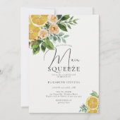 Hauptpresse Orangefarbenes Brautparty Einladung (Vorderseite)