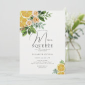 Hauptpresse Orangefarbenes Brautparty Einladung (Stehend Vorderseite)