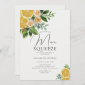 Hauptpresse Orangefarbenes Brautparty Einladung (Vorne/Hinten)