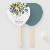 Hauptpresse | Schwarzes Brautparty Fächer (Vorne und Hinten)